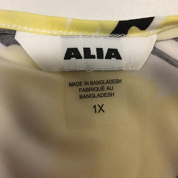 Yellow pattern tunic 1X - Picture 5 of 5